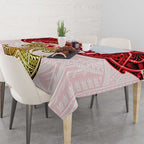 Personalized Dolphins Tablecloth Polynesian Tribal Pattern Style