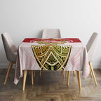 Personalized Dolphins Tablecloth Polynesian Tribal Pattern Style