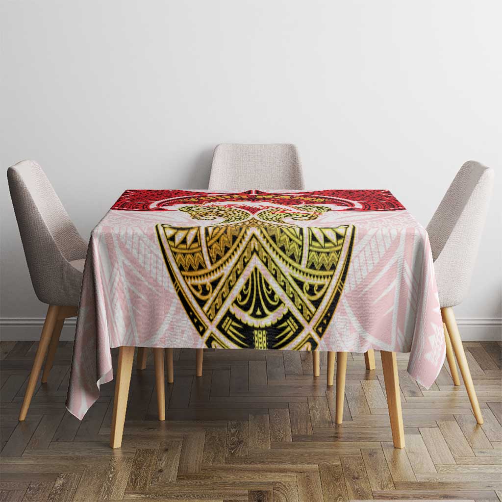 Personalized Dolphins Tablecloth Polynesian Tribal Pattern Style
