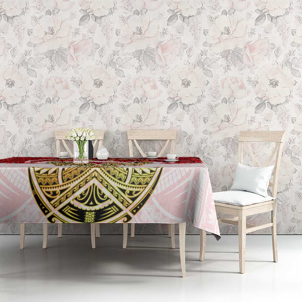 Personalized Dolphins Tablecloth Polynesian Tribal Pattern Style