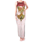 Personalized Dolphins Tank Maxi Dress Polynesian Tribal Pattern Style