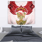 Personalized Dolphins Tapestry Polynesian Tribal Pattern Style