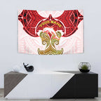 Personalized Dolphins Tapestry Polynesian Tribal Pattern Style