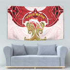 Personalized Dolphins Tapestry Polynesian Tribal Pattern Style