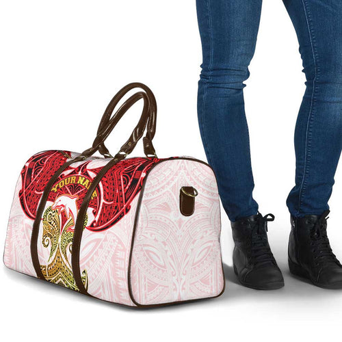 Personalized Dolphins Travel Bag Polynesian Tribal Pattern Style
