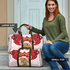 Personalized Dolphins Travel Bag Polynesian Tribal Pattern Style