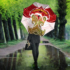 Personalized Dolphins Umbrella Polynesian Tribal Pattern Style