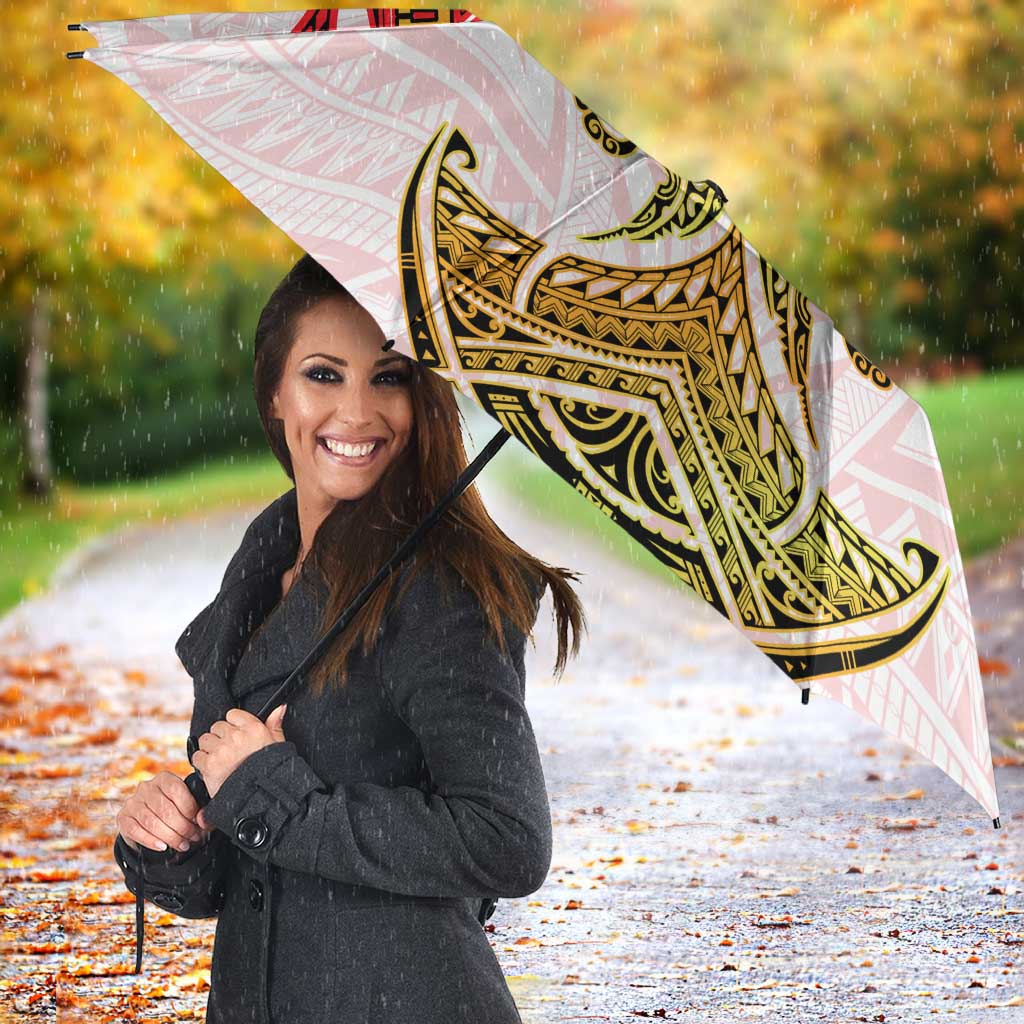 Personalized Dolphins Umbrella Polynesian Tribal Pattern Style
