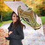 Personalized Dolphins Umbrella Polynesian Tribal Pattern Style