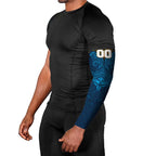 Personalized Gold Coast Titans Arm Sleeves Polynesian Tribal Pattern Style