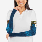 Personalized Gold Coast Titans Arm Sleeves Polynesian Tribal Pattern Style