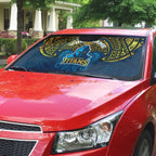 Personalized Gold Coast Titans Auto Sun Shade Polynesian Tribal Pattern Style
