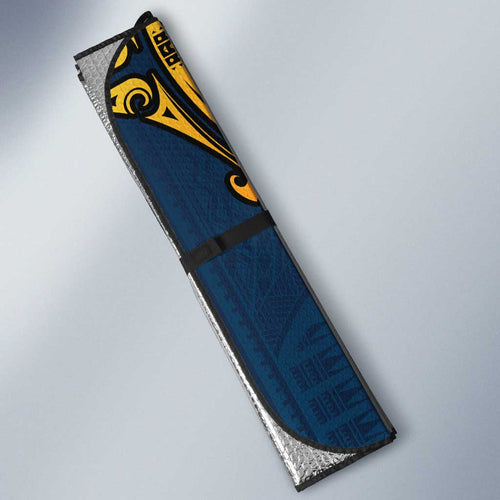 Personalized Gold Coast Titans Auto Sun Shade Polynesian Tribal Pattern Style