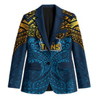 Personalized Gold Coast Titans Blazer Polynesian Tribal Pattern Style