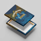 Personalized Gold Coast Titans Canvas Wall Art Polynesian Tribal Pattern Style