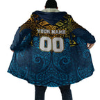 Personalized Gold Coast Titans Cloak Polynesian Tribal Pattern Style