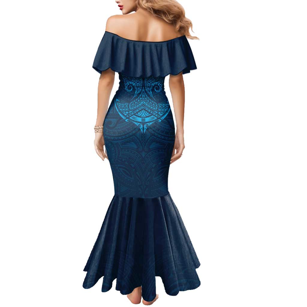 Personalized Gold Coast Titans Family Matching Mermaid Dress and Hawaiian Shirt Polynesian Tribal Pattern Style