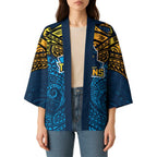 Personalized Gold Coast Titans Kimono Polynesian Tribal Pattern Style