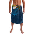Personalized Gold Coast Titans Lavalava Polynesian Tribal Pattern Style