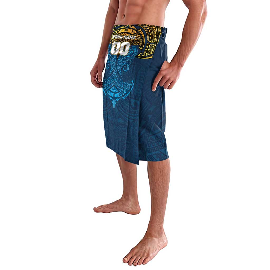 Personalized Gold Coast Titans Lavalava Polynesian Tribal Pattern Style