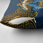Personalized Gold Coast Titans Pillow Cover Polynesian Tribal Pattern Style