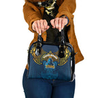 Personalized Gold Coast Titans Shoulder Handbag Polynesian Tribal Pattern Style