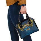 Personalized Gold Coast Titans Shoulder Handbag Polynesian Tribal Pattern Style
