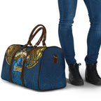 Personalized Gold Coast Titans Travel Bag Polynesian Tribal Pattern Style
