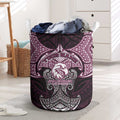 Personalized Manly Warringah Sea Eagles Laundry Basket Polynesian Tribal Pattern Style
