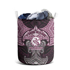 Personalized Manly Warringah Sea Eagles Laundry Basket Polynesian Tribal Pattern Style