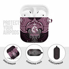 Personalized Manly Warringah Sea Eagles AirPods Case Polynesian Tribal Pattern Style