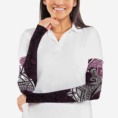 Personalized Manly Warringah Sea Eagles Arm Sleeves Polynesian Tribal Pattern Style