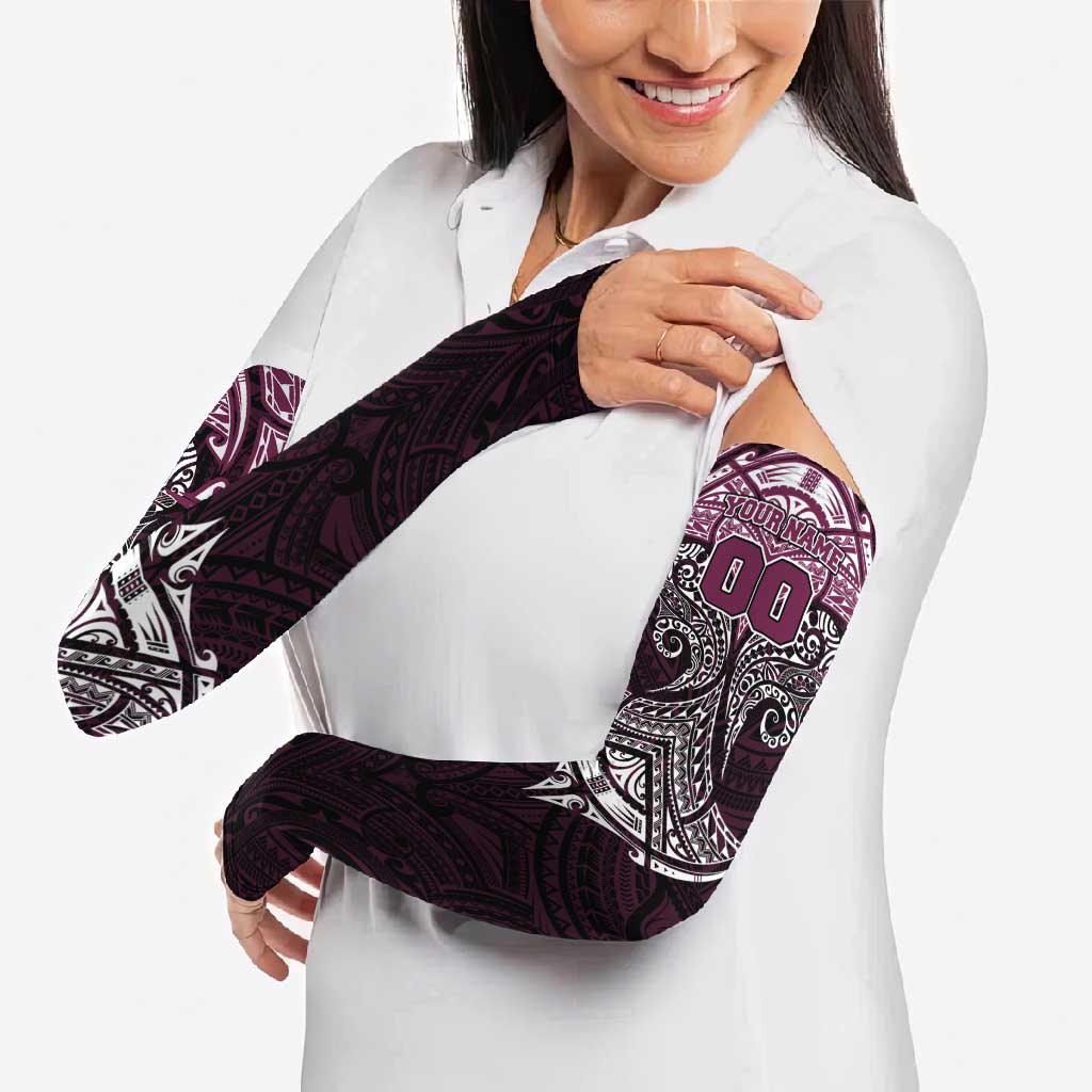 Personalized Manly Warringah Sea Eagles Arm Sleeves Polynesian Tribal Pattern Style