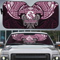 Personalized Manly Warringah Sea Eagles Auto Sun Shade Polynesian Tribal Pattern Style