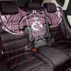 Personalized Manly Warringah Sea Eagles Back Car Seat Cover Polynesian Tribal Pattern Style