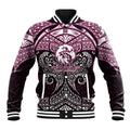 Personalized Manly Warringah Sea Eagles Baseball Jacket Polynesian Tribal Pattern Style