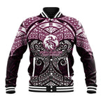 Personalized Manly Warringah Sea Eagles Baseball Jacket Polynesian Tribal Pattern Style