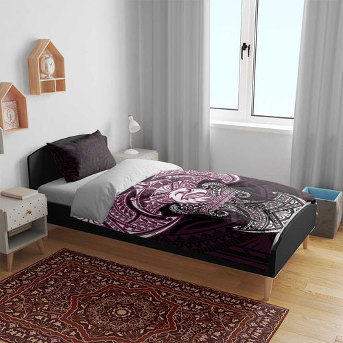 Personalized Manly Warringah Sea Eagles Bedding Set Polynesian Tribal Pattern Style