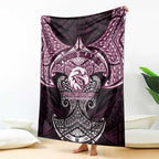 Personalized Manly Warringah Sea Eagles Blanket Polynesian Tribal Pattern Style
