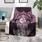 Personalized Manly Warringah Sea Eagles Blanket Polynesian Tribal Pattern Style