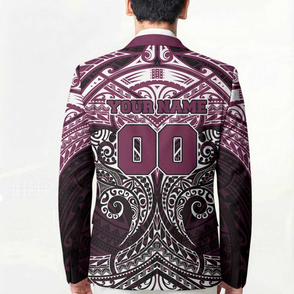 Personalized Manly Warringah Sea Eagles Blazer Polynesian Tribal Pattern Style