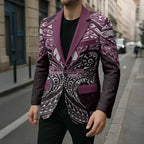 Personalized Manly Warringah Sea Eagles Blazer Polynesian Tribal Pattern Style