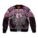 Personalized Manly Warringah Sea Eagles Bomber Jacket Polynesian Tribal Pattern Style