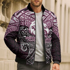 Personalized Manly Warringah Sea Eagles Bomber Puffer Jacket Polynesian Tribal Pattern Style