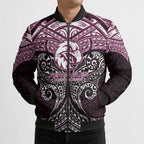 Personalized Manly Warringah Sea Eagles Bomber Puffer Jacket Polynesian Tribal Pattern Style