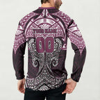 Personalized Manly Warringah Sea Eagles Button Sweatshirt Polynesian Tribal Pattern Style
