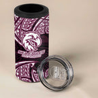 Personalized Manly Warringah Sea Eagles 4 in 1 Can Cooler Tumbler Polynesian Tribal Pattern Style