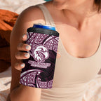 Personalized Manly Warringah Sea Eagles 4 in 1 Can Cooler Tumbler Polynesian Tribal Pattern Style
