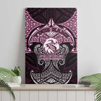 Personalized Manly Warringah Sea Eagles Canvas Wall Art Polynesian Tribal Pattern Style