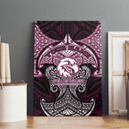 Personalized Manly Warringah Sea Eagles Canvas Wall Art Polynesian Tribal Pattern Style